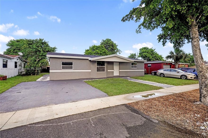 Discover the potential of this well-maintained home located in a quiet neighborhood in Lauderdale Lakes. The property offers a spacious layout with great natural light and a large yard perfect for entertaining or relaxing outdoors. It features a newer roof and central A/C system, providing peace of mind for future homeowners. Conveniently situated near shopping centers, parks, schools, and major roadways, this location offers both comfort and accessibility. Whether you're looking for a primary residence or a solid long-term investment, this home presents a great opportunity.