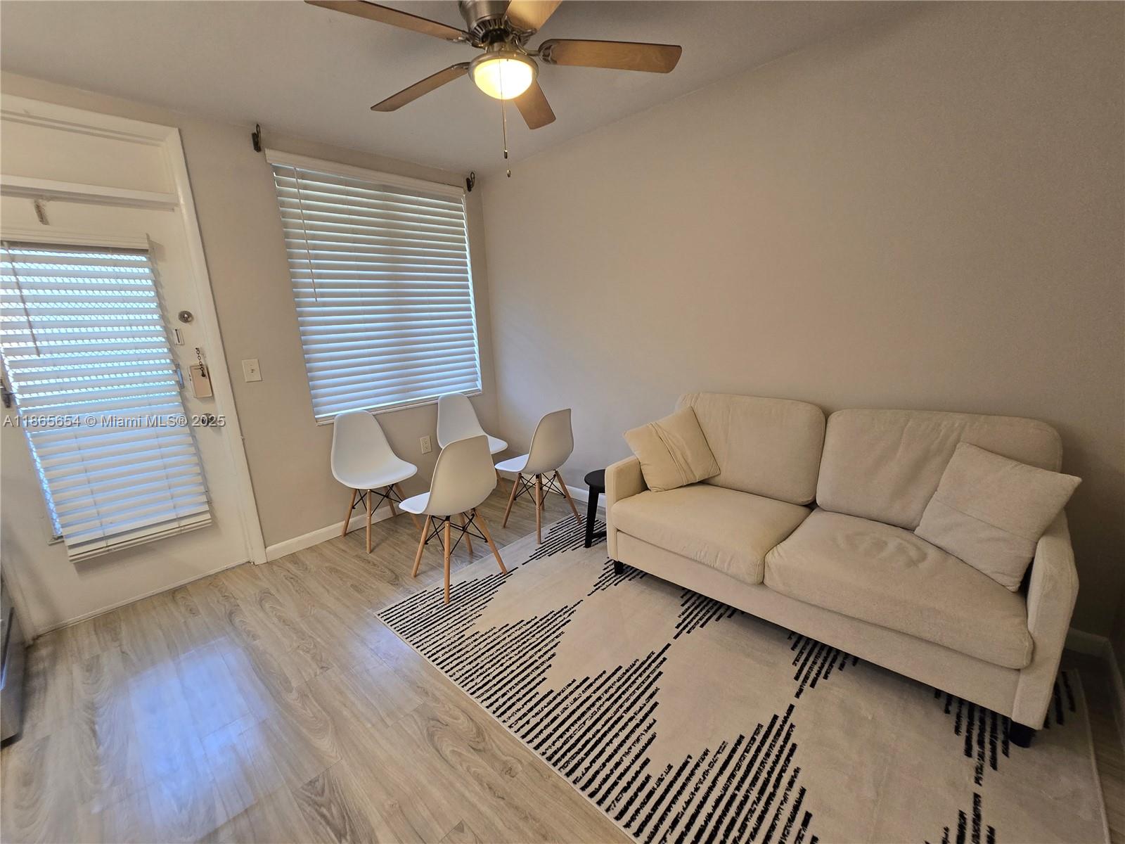 Beautiful Miami Beach location boasts a charming FURNISHED junior 1 bedroom, 1 bathroom apartment. Enjoy the convenience of an assigned parking space and relish the elegance of whitewashed vinyl floors and an updated kitchen. The apartment also features an updated bathroom and ample closet space. Onsite laundry facilities make household tasks a breeze. Savor the beach life as you're just steps away from the beach. Don't hesitate, call now as this unit is sure to go quickly in this rental market.