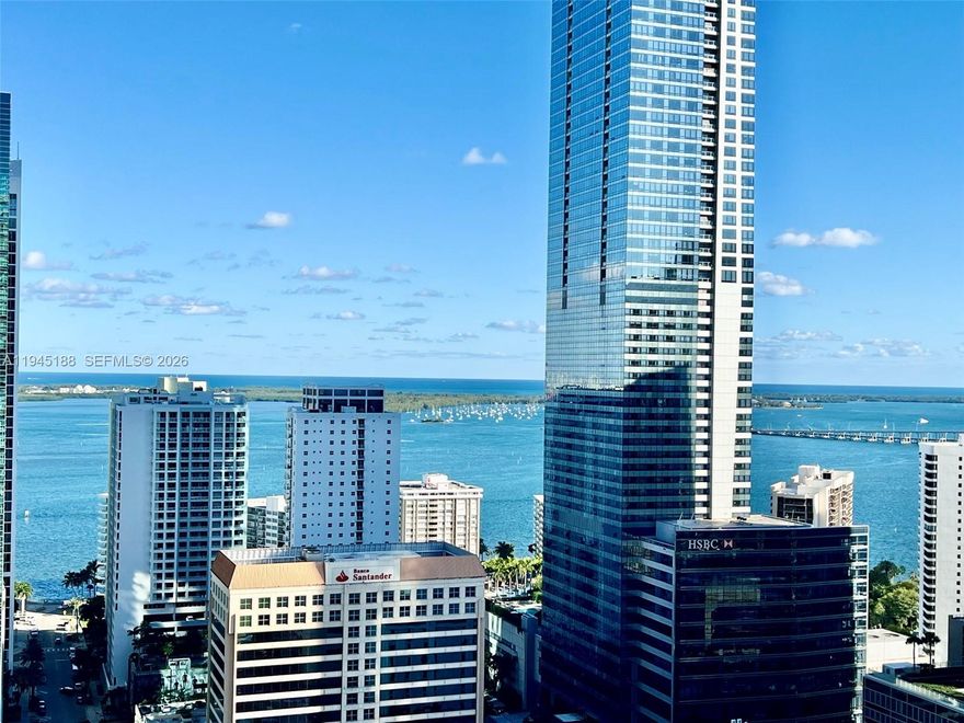 Beautifully Furnished and Equipped 1 Bed, 1 1/2 Bath, Bi-level Open Style Loft with Water and City Views. Available for Short-Term up to 8-Month Term. Full-service amenity building includes Infinity Pool, Clubhouse, Business Center, Gym, and Party room. Great location in the heart of the Brickell Financial District. Steps to Mary Brickell Village and Brickell City Center. Across from Metro rail and people mover. One Parking Space Included...