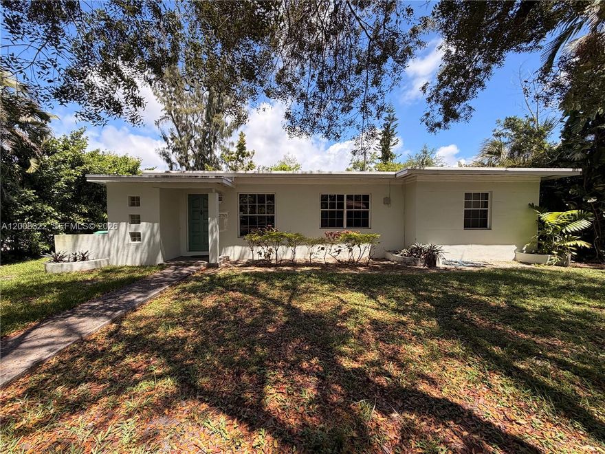 Positioned in one of Miami’s most sought-after corridors, this 8,700 sq ft lot presents an exceptional opportunity for investors, builders, or end-users looking to create something special. Located just minutes from Coral Gables, South Miami, and the University of Miami, the property sits in a prime location surrounded by growth, redevelopment, and high demand. Originally built in 1947, the home has 3 bedroom 1 bathroom and features classic mid-century modern design elements and offers a solid foundation for renovation, expansion, or new construction. While the interior remains largely original, the property has already seen key updates as a new A/C system only 2 years old but is still awaiting a new owner to update its currently 30 years old roof which is in great condition with no leaks. The generous lot size allows for endless possibilities—whether you’re looking to restore and modernize, build new, or maximize investment potential in a rapidly appreciating area. With its unbeatable location and strong upside, this is a rare opportunity to secure a property in the heart of Miami’s most desirable neighborhoods. Prime. Central. Full of potential. Interior Images will be loaded next week.