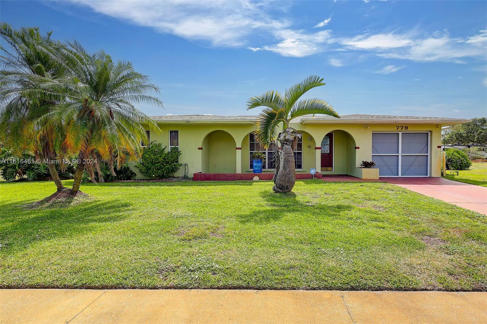 Beautiful 2 bedroom, 2 bath home with a POOL!!! NO HOA!!! Perfect for any First Time Home Buyer. The house is well kept with a beautiful floor plan and a huge Florida room. This stunning single-family home has sparkling in-ground pool perfect for relaxing and entertaining with an oversized 1 car garage. The roof was replaced in 2019, pool was resurfaced 2010.It sits on a nice quiet street but close to Sportsman Park, and just a short drive to St Lucie West shopping, grocery, restaurants, medical, movie theater, bowling, I95, and MORE!! This home is priced right and would be terrific for a first time homeowner, empty nester, or a rental. You can't go wrong. Call to schedule a showing today.