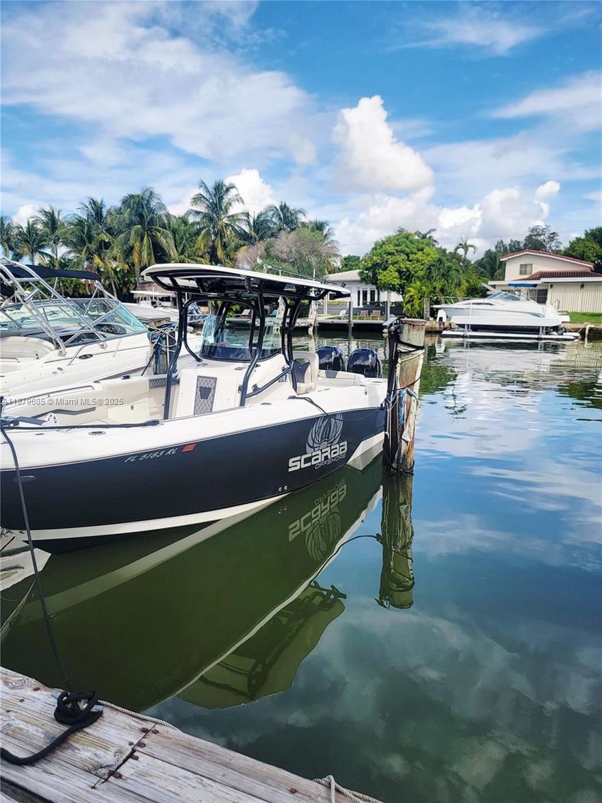 Ample 1/1 on the second floor of a canal front building. 5 minutes to Collins Ave with Restaurants, Shopping, Supermarkets and of course..the beach. Lucy Condo is right across Normandy Golf Community. Street parking
Unit: washer/dryer, updated appliances, central A/C and 1 assigned boat slip
Text listing agent