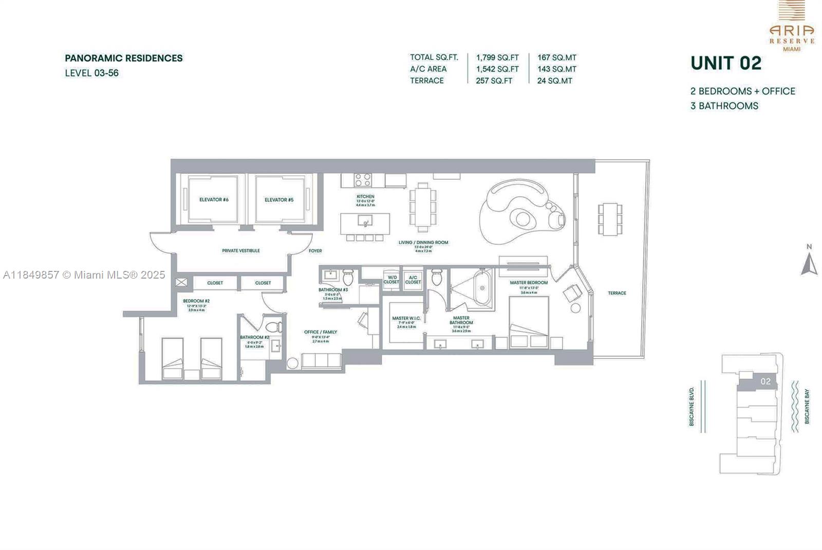 700 NE 24th St 4402, Miami, FL, 33137/$2,199,000 2 700 NE 24th St 4402