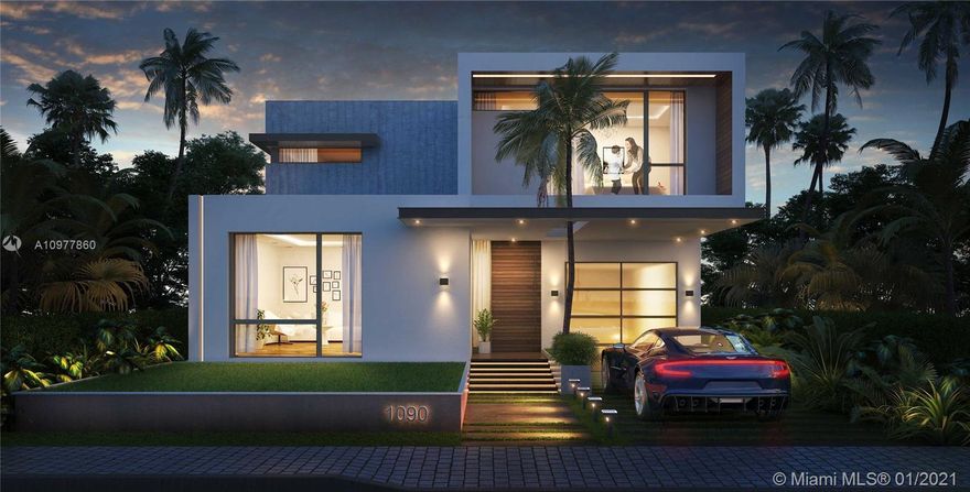 Under Construction in a highly sought-after area, Venetian Islands - to be completed by end of January 2021. This home has over 5,000 Total SF with 4BR/3.5BA designed by Hugo Mijares – OneD+B. This open floor plan connects the living area, family room, and chef’s kitchen with the exterior summer kitchen designed perfectly for entertainment. This home as well features top of the line Miele appliances, smart home technology, a beautiful swimming pool, master suite with large walk-in closet and expansive terrace, upstairs den which can be converted into a full bedroom, and many more. Amazing opportunity to live on a dead-end street in the Venetian Islands. This home is in walking distance to Sunset Harbor, Lincoln Road, Miami Beach Golf Course, Beach, and much more.