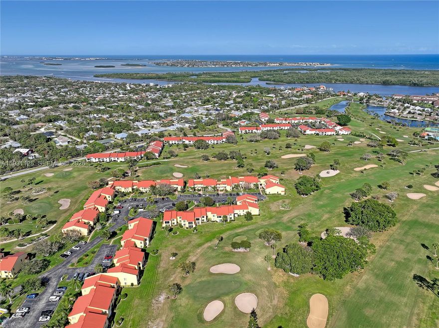 GORGEOUS VIEWS OF LAGOON/POND ON DIRECT GOLF COURSE FRONTAGE FOR 2/2 CORNER END UNIT!!! COMPLETE RENOVATION COMES FULLY FURNISHED; TURNKEY!!!! Eastern Exposure. Custom Made Beautiful Furniture. Nothing to do in this unit except bring your toothbrush and clothes!!!! 55 + Active Community with tons of amenities!!!! Beautiful Clubhouse and Tavern on site in this Golfing Community. Resort Style Living!!!! Monthly Maintenance Fee Includes Building Insurance and Maintenance, Roofs, Landscape/Lawn Care, Heated Pool, Reserve Funds, Management, Trash Removal, Cable/Internet. Shopping and Dining Close By. Historic Port Salerno just a few minutes away!!!!