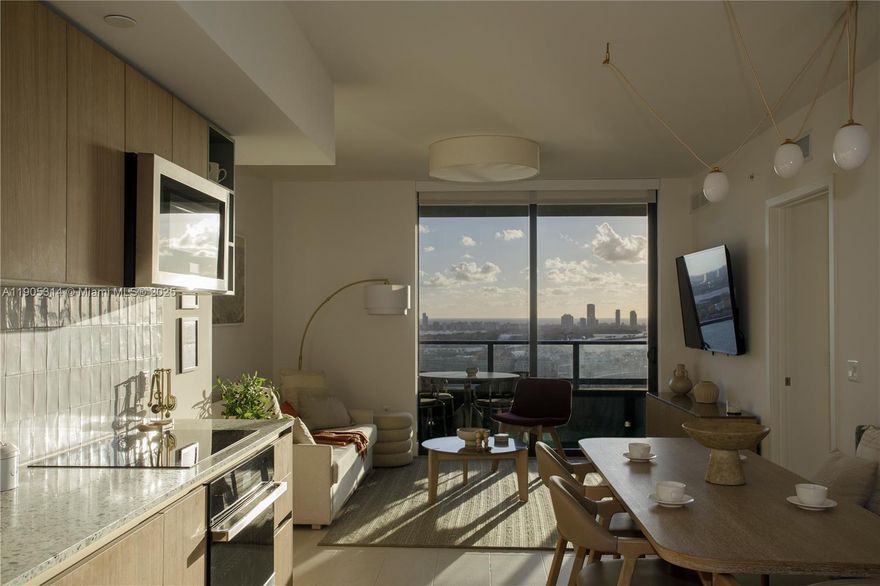 Turnkey investment opportunity at the Gale Residences Downtown Miami. This fully furnished corner 3-bedroom, 3-bathroom residence showcases panoramic city and bay views, sleek modern finishes, and a bright open layout. Ideal for investors, the property allows daily rentals with no restrictions, offering strong short-term income potential and flexible personal use. Located close to the Miami Worldcenter, top shopping and dining, airports, and cruise terminals, this hotel-branded residence delivers resort-style amenities and consistent demand from both leisure and business travelers.