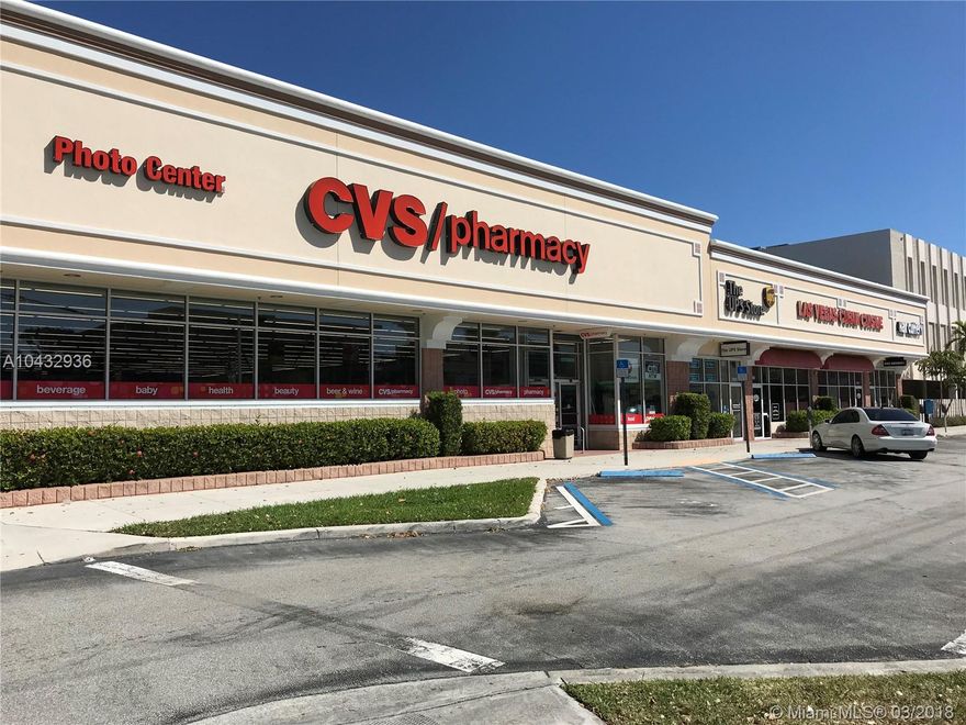 FOR SALE: 2801-2811 NE31st Street, “CORAL RIDGE PLAZA”. This rare trophy retail center consists of 15,820 square feet (“SF”) of gross leasable area among four stellar tenants. This generational asset is anchored by CVS Pharmacy and also contains The UPS Store, Hair Cuttery, and Las Vegas Cuban Cuisine. All tenants have been at this plaza for over 20 years. High barriers to entry in this dense in-fill location. The immediate area consists of superior demographics with over 18,000 residents located within one mile and an average house hold income of $105,249. This outstanding CVS NN anchored retail plaza is being offered at 5.42% CAP.