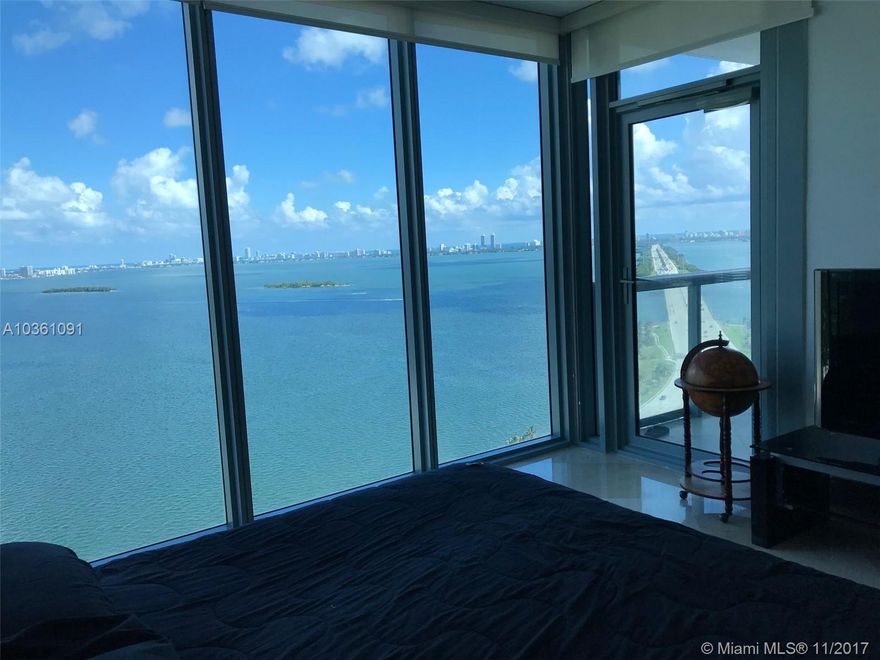 furnished or unfurnished.Completely renovated unit w/ beautiful direct water view. 11th line is the best 1bed line. Unit features marble floors, floor to ceiling door and windows. Stainless steel appliances, white Italian cabinetry. Built in closets. Washer, dryer. Unit comes w/storage unit. Building offers great amenities: 2 pools BBQ area, gym, sauna, convenience store, gorgeous party room. Best location in town, steps away from Midtown, design district. Easy access to I-95.