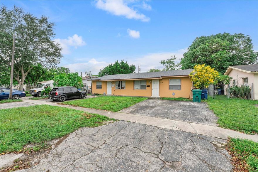Wow! Don’t miss this fantastic Duplex in Lauderhill! Each unit features 2 spacious bedrooms and 1 full bathroom, offering a great opportunity for investors or owner-occupants alike. Enjoy peace of mind with a brand-new roof (2025) and a new electrical panel.
Both units feature a large, open layout with tile floors throughout, a laundry room equipped with a washer/dryer hookup, and ample natural light. The primary bathroom features a tub/shower combination, providing comfort and convenience.
Step outside to a private patio overlooking a big open backyard — ideal for entertaining, relaxing, or future expansion possibilities. Located in a quiet neighborhood close to schools, shopping, and major highways.