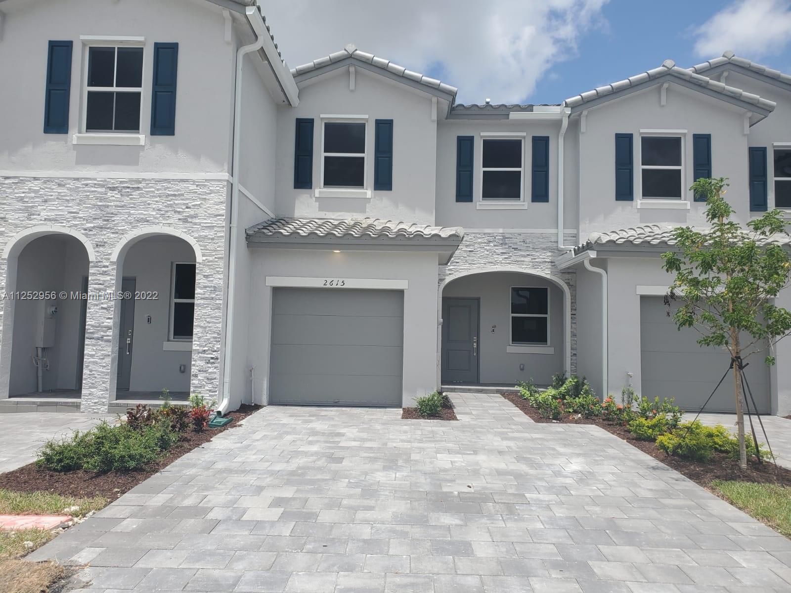 BRAND NEW TOWNHOUSE. 3 Bedrooms 2.5 Baths at the New Community THE RIVIERA. Tiled First Floor and Carpet Throughout Second Floor. Stainless Steel Appliances. Nice Private Backyard. Secured Community, Clubhouse with Pool, Gym & Playground. Walking Distance to Great Schools, Close to Baptist Hospital, Regional Park, Restaurants, Shoppes. Easy Access to Florida Turnpike Expressway. W/D and Blinds ordered and will be Installed before occupancy. Please read Brokers Remarks!