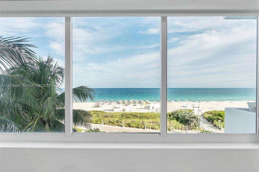 If your dream is to live in Miami Beach -this is the residence for you. The building is superbly positioned on direct front of the Atlantic Ocean in South Beach. The property is located in the exclusive community of South of Fifth. Tastefully renovated. A great open view of the beach . Only two blocks away from South Pointe Park, a 17-acre county urban park. It is considered one of the best places to live for its walkability to the beach, shopping, entertainment and the diversity of restaurants and coffee shops. Outdoor of activities abound such as paddle board, surfing, boating and more.