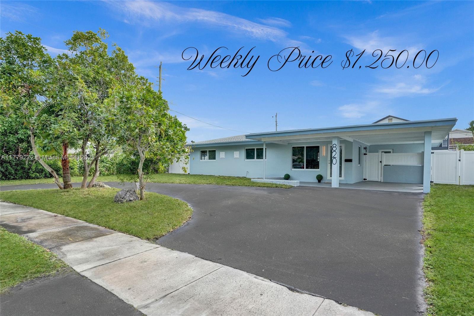 820 Ne 8th Street, Pompano Beach, Broward County, Florida - 3 Bedrooms  
2 Bathrooms - 