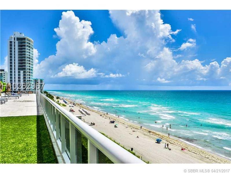 Beautiful 2 bedroom 2 bathroom apartment with an amazing ocean, city and intracoastal views. Spacious corner unit on 37th floor with a marble floor through. Open kitchen with a granite counter top. Building offers five star living such as heated pool, gym and spa, beach service, 24 HR  security and more.