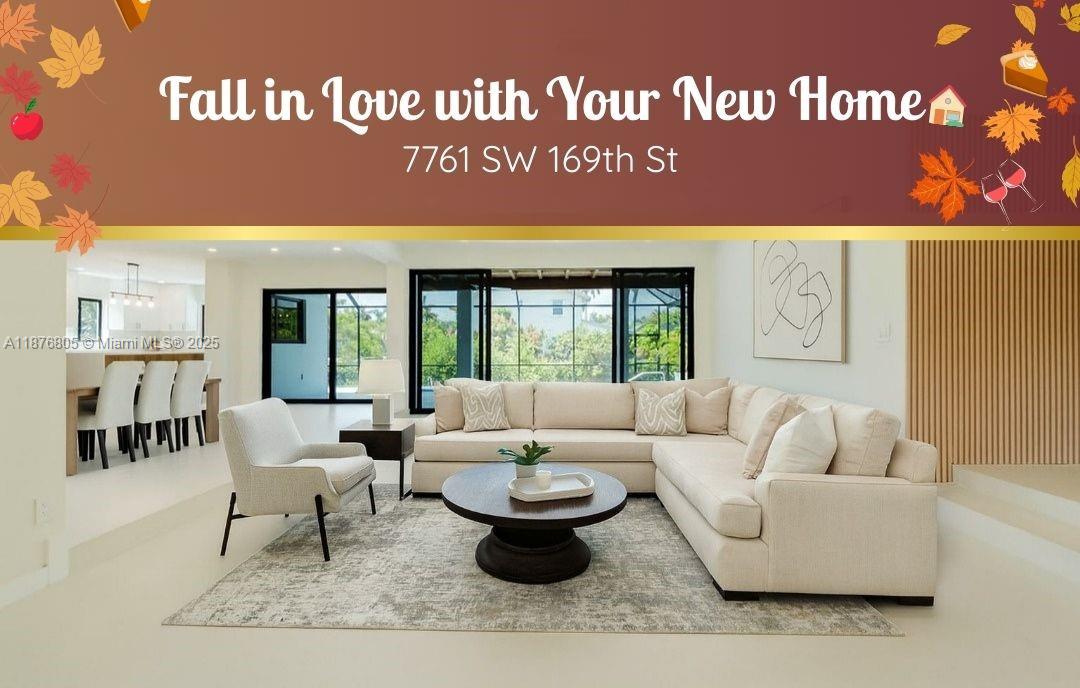 This fully renovated home boasts new floors, updated plumbing and electrical, and an upgraded kitchen and bathrooms, complete with impact windows. The open layout is ideal for entertaining, connecting formal and family spaces seamlessly. The primary suite offers a luxurious bathroom with a double shower, tub, and a spacious walk-in closet. The well-designed floor plan places all rooms in one wing for added convenience. Enjoy the benefits of a two-car garage and a private pool, all situated in a prime Palmetto Bay location.