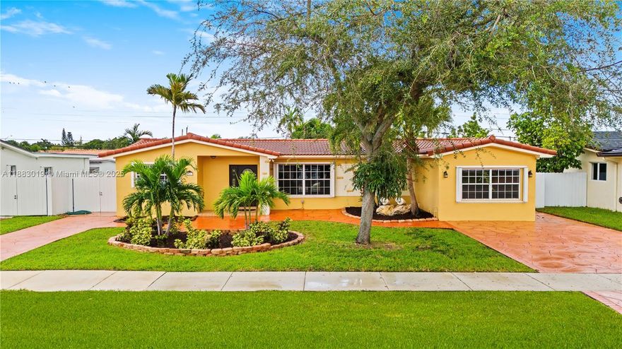 Located just outside of Miami Lakes and minutes from the Palmetto Expressway, this 1-story home features 5 bedrooms (triple-split floor plan), 3 full bathrooms, updated kitchen with granite countertops & stainless steel appliances, laundry room, screened patio with solid roof, and a splash pool/jacuzzi with waterfall.  Additional features include an outdoor storage building, fully 6ft privacy-fenced back yard, 2 driveways & side-yard slab for additional parking and accordian shutters throughout.  2 dogs allowed <30lbs and under (no aggressive breeds). Requirements include first, last and security, good credit, income 2x's rent, credit and background check, and renter's insurance.  Lawn & Pool maintenance included.  No subletting allowed.  Home SQ FT is larger than noted on tax records.