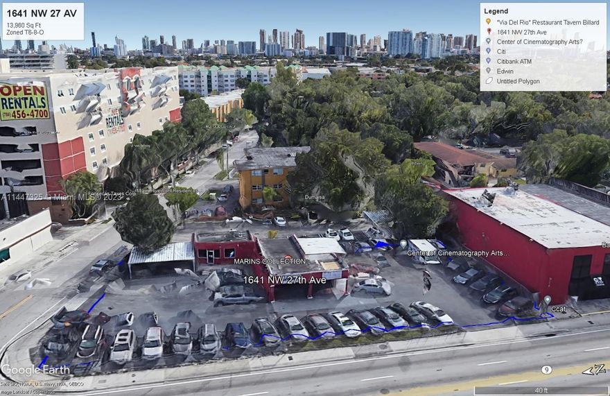 Great opportunity for investors, end users or developers to acquire blank canvas centrally located on NW 27 Avenue next to Miami river. New owners can build up-to 8 stories zoned T6-8-O for mixed used of residential/commercial on 13,960 sq ft with a 5 FAR for estimated 69,000 total square feet of construction or approximately 48 units. For investors simply Landbank the property, HAVE A SHORT-TERM LEASE IN PLACE AT $9000 FOR UNTIL FEB 25, CAN BE TERMINATED WITH A 60 DAY NOTICE. Pays for itself while it appreciates in value.  Centrally located with easy access to 836, only 10 minutes to the new soccer stadium, Magic City casino, Coral Gables, Brickell, Wynwood. BOTH LOTS MUST BE SOLD TOGETHER.