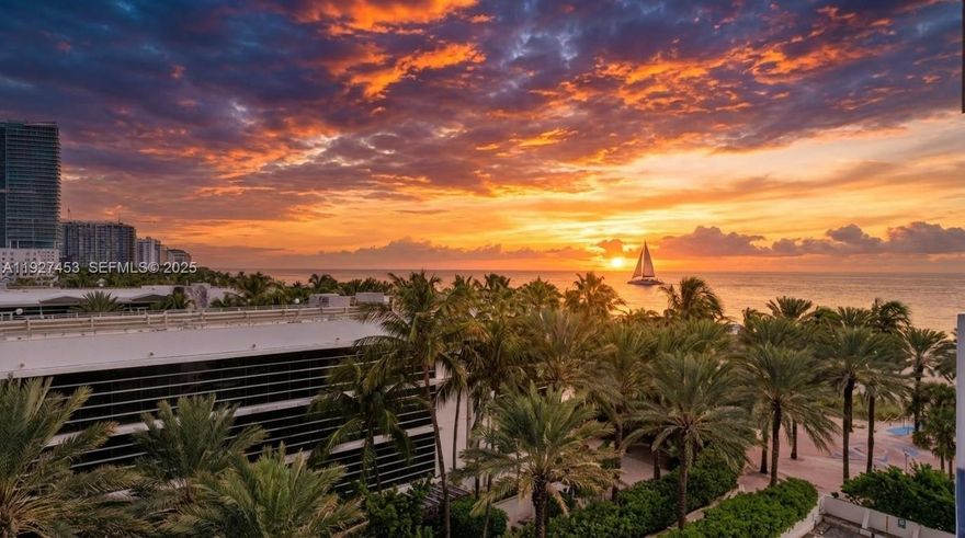 Live where Lincoln Road meets the sand at iconic oceanfront Decoplage, 100 Lincoln Road in Miami Beach. Residence 643 is a hotel-chic 1-bedroom, 1-bath Miami Beach oceanfront condo that combines a private retreat with the energy of South Beach. Large windows frame palm-lined streets and neighboring Art Deco hotels. Inside you'll find a smart layout with a true bedroom, generous living area, and space to dine, lounge or work. The updated kitchen offers sleek cabinetry, patterned tile backsplash, stainless-steel appliances, and storage. The serene bedroom fits a king bed and gets great natural light, while the spa-style bath with glass shower and double vanity feels more boutique hotel than typical condo.

Decoplage is a full-service South Beach oceanfront building with resort-style pool and sun deck, direct beach access with chair service, fitness center, 24-hour security, valet and on-site management. The 30-day rental policy offers flexibility for owners and investors seeking a Miami Beach vacation condo or income property with strong rental potential. Go outside and you're on the sand, at the oceanfront end of Lincoln Road, and moments from world-class dining, shopping and Art Basel-level culture. Park the car and enjoy one of the most walkable neighborhoods in Miami Beach, with the oceanfront boardwalk, the new ALO flagship downstairs, a Kobi Karp–designed porte-cochère and new hallways coming soon, & the Lincoln Road revitalization boosting Decoplage's long-term appeal.