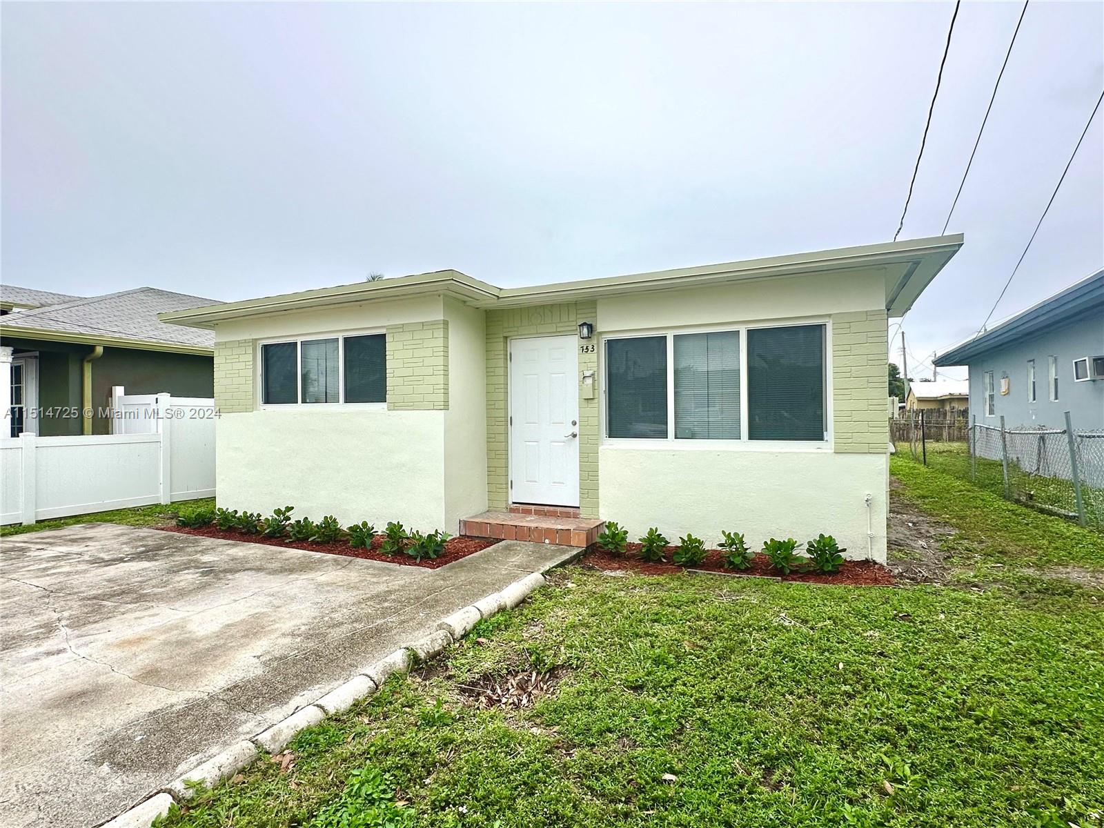 This exquisite 3-bedroom, 1-bathroom home is a gem nestled in a quiet neighborhood. Conveniently located right off the I-95 exit, and less than 15 minutes away from Aventura Mall. Every detail has been recently renovated, from the new roof to the upgraded floors, fresh paint, and updated plumbing. This home features an open floor plan, brand new stainless-steel appliances, and washer/dryer in the home. Don't miss the opportunity to make this beautifully renovated residence your new home sweet home.