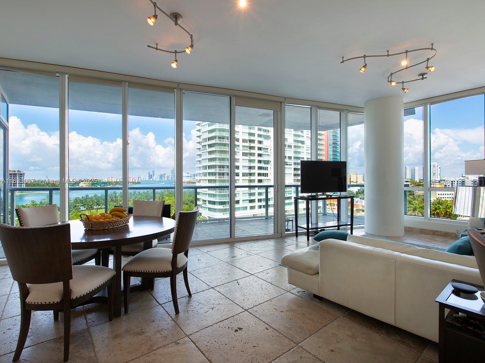 A two bedroom and two and a half bathroom condo at The Continuum Miami Beach, South Tower. Fully-furnished and equipped, with beautiful views. This apartment is available immediately for annual lease. Enjoy living in a gated community with its own beach club, pool, onsite restaurant and tennis club. Located steps away from Prime 112, Joe's Stone Crab and other famous South Beach restaurants.