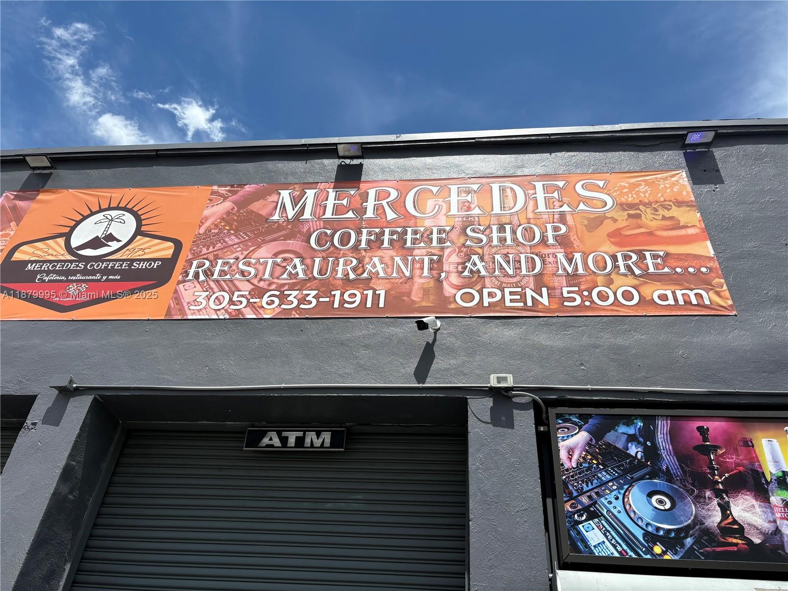 EXCELLENT OPPORTUNITY TO PURCHASE A WELL-ESTABLISHED COFFEE SHOP IN A HIGHLY VISITABLE AREA OF MIAMI. SERVING CUBAN CUISINE, WITH A DANCE FLOOR, WINE AND BEER BAR, LIVE BANDS, KARAOKE, AND A PRIVATE PARTY AREA. SERVING BREAKFAST, LUNCH, AND DINNER! WON'T LAST LONG ON THE MARKET.