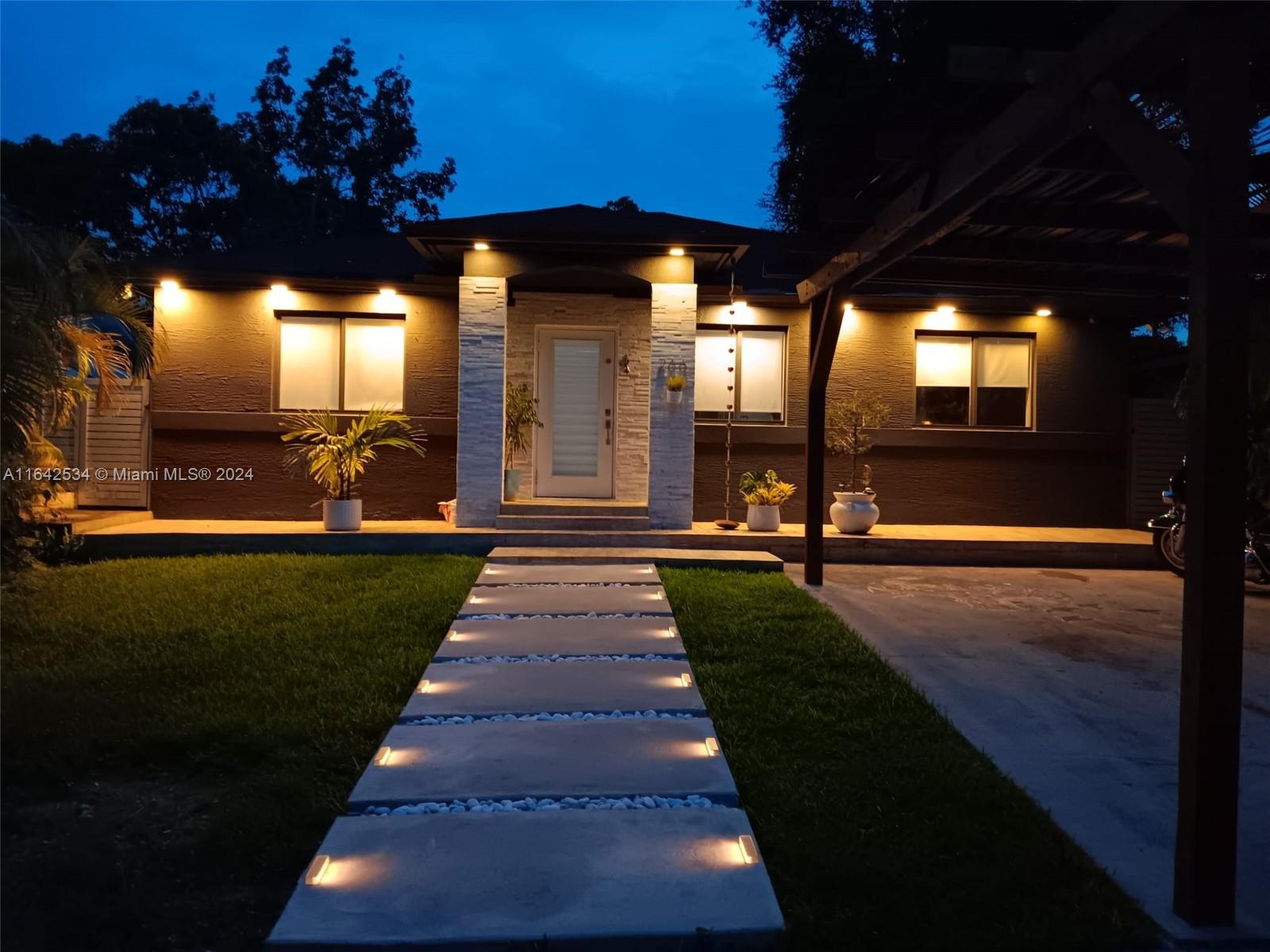 Welcome to the highly desired area of Bellevue Biscayne. This beautiful property provides a lovely open space concept and invites the interior spaces to connect with the exterior naturally. Features a remodeled designer kitchen, New A/C unit, pool, jacuzzi, exterior pool bathroom and shower, covered BBQ area and brick pizza oven, along with more upgrades you have to come and see.
