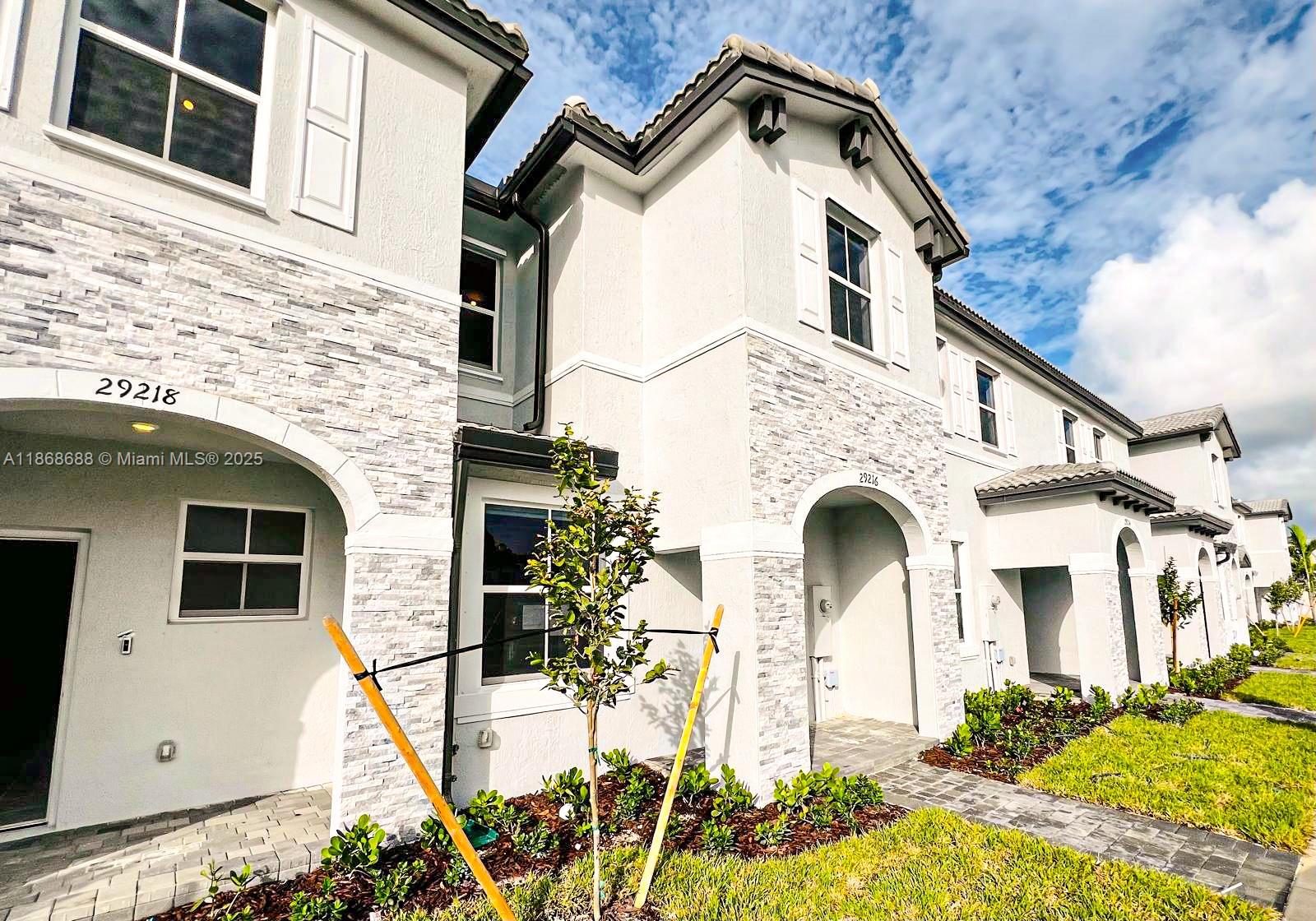 **MOVE IN SPECIAL FOR QUALIFIED APPLICANTS!** Move-in NOW with just 2 months (Fist month and security deposit) Gorgeous NEW HOME!!! 3 bd/2.5 bath, Townhome located in highly sought after Community Cedar Pointe. Open kitchen w/ stainless steel appliances, quartz countertops, & modern white cabinetry, new washer and dryer and blinds in all windows. The backyard is fenced & private, perfect for entertainment. All bedrooms are located upstairs on second floor. Beautiful ceramic tile throughout the first floor & new carpet on 2nd floor. Smart home to save on your electricity bill. The clubhouse will have a golf court, gym and pool, with easy access to the turnpike Walking distance to schools. ••• This home has everything you could ask for ••• WONT LAST