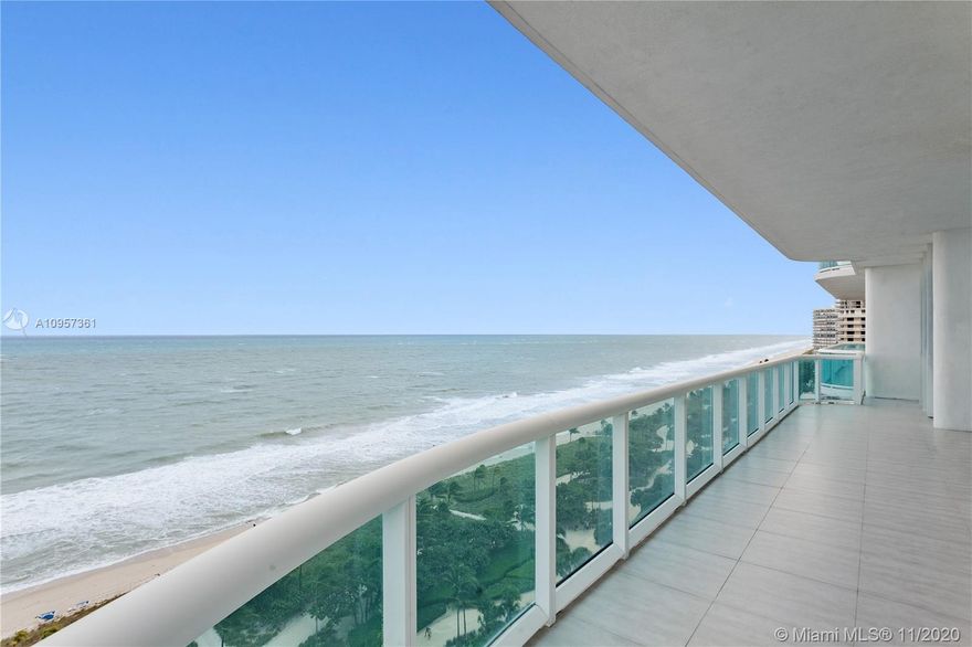Spectacular oceanfront corner unit! Modern and totally redone w/ultimate top of the line finishes. Furnished and decorated by Steven G. This unit boasts direct ocean views form Wrap around balcony & includes a housekeeper's qrtrs & bath, white glass tile floors, italian gourmet kitchen w/Miele Appliances, His & Her Master Bths, Custom sound system & lighting, Electric Hurricane shutters. Ready to move in. Amenities include a heated pool with cabanas and beach access, tennis courts, playground and playroom, valet and concierge services, full spa, 24-hour security, restaurant.The building is just one block from the famous Bal Harbour shops and conveniently close to numerous other stores, fine dining, cultural activities, the Indian Creek Golf Course, marinas and international airports.
