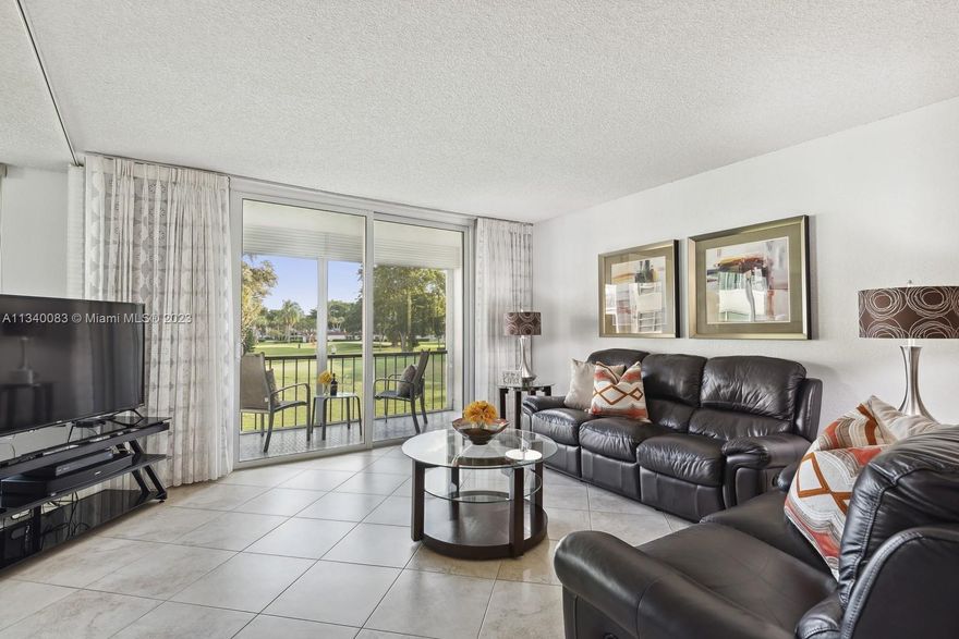 Bright & charming corner unit, 2beds/2baths in Hollybrook where the golf is FREE. This fully furnished home has been beautifully remodeled & opens to a golf view. Attractive kitchen w/newer stainless steel appliances, Italian style cabinetry along w/granite top & backsplash. Large mastersuite while the 2nd bedrm is convertible, giving a more spacious living area, offering a luxurious Murphy bed for the not so frequent visitors. Bedrm wall could be closed off if desired. High impact windows&patio door. Rec lease paid. Hollybrook, 55+Community features PGA Championship 18 holes & 18 holes par 3 courses, tennis courts, heated pools w/BarBQ & full kitchen facility, theater, restaurant and so on. Buyer must include FIRPTA Exemption along with acknowledgement of buyer’s qualifications, attached