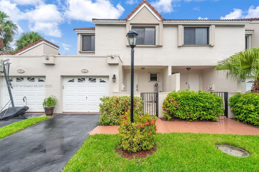 Don’t miss this stunning, fully renovated 2-story townhome loaded with modern upgrades. The spacious kitchen features granite countertops, stone backsplash, and stainless steel appliances, also a washer and dryer. The open living/dining area flows seamlessly to a screened-in porch, perfect for relaxing or entertaining. Upstairs, enjoy wood flooring throughout and a large primary suite with a beautifully remodeled bathroom boasting a custom walk-in closet. Additional perks include a 1-car garage, driveway parking, and contemporary finishes throughout. Prime location in the heart of Aventura. HOA includes High speed internet and cable with HBO Max, Cinemax, Showtime and MGM+ Call and schedule your showing today !