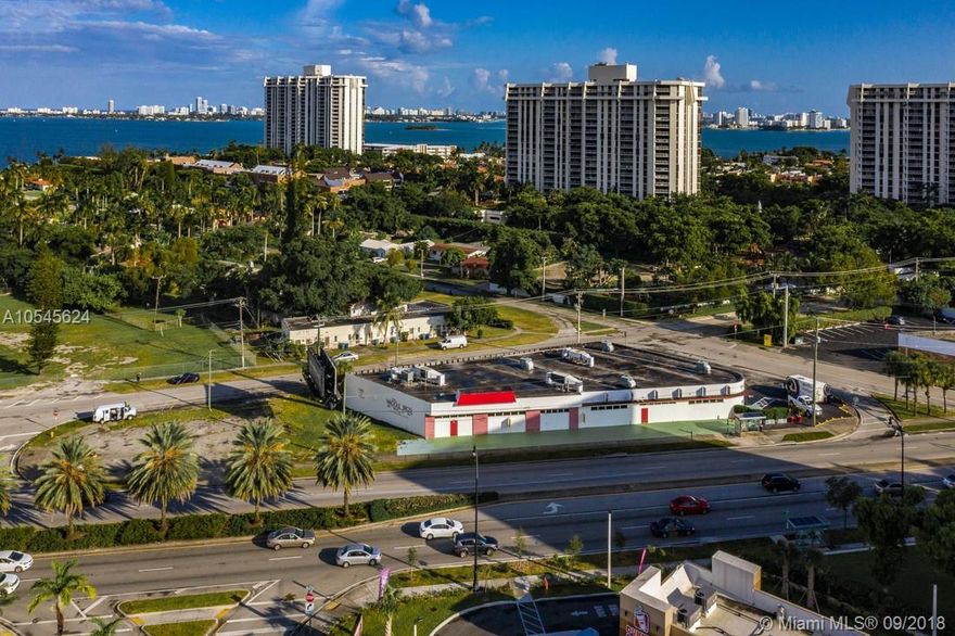 EWM Commercial presents high visibility property located at the corner of Biscayne Blvd and 108th St in North Miami. The 11,009 sf building sits on a 20,381 sf corner lot diagonally across from the former K-Mart (soon to be subdivided to four national well known retailers). Aldi supermarket and a CHASE bank are located on that property today. Waggle bros pet resort & spa currently operates on the premises and will consider a lease back transaction.  Zoning BU 1A, build up to 4 stories.