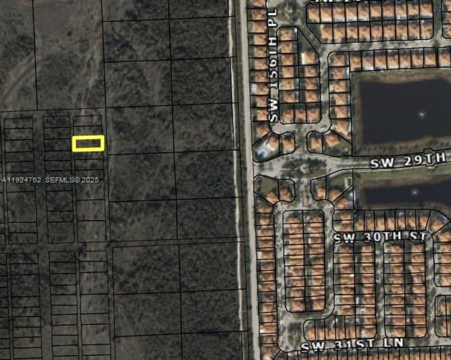 Vacant 6,600 SF lot in the Athol subdivision near SW 26th St in West Miami-Dade County. Located just west of established residential communities, offering future development potential subject to county approvals. Currently designated as vacant land (buyer to verify zoning and allowable uses)