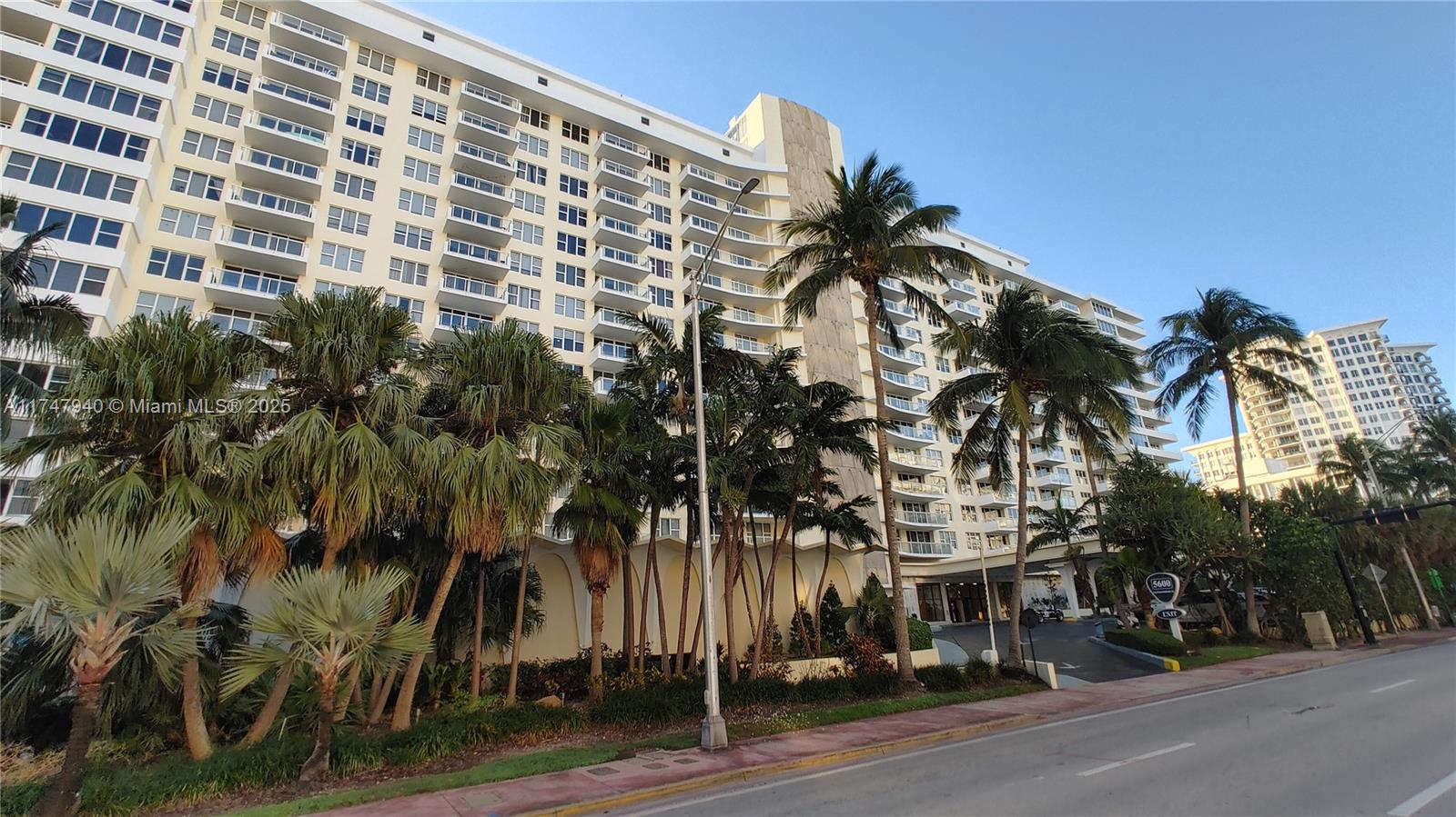 Rental Property at 5600 Collins Ave 16Y, Miami Beach, Miami-Dade County, Florida - Bedrooms: 2 
Bathrooms: 2  - $3,400 MO.