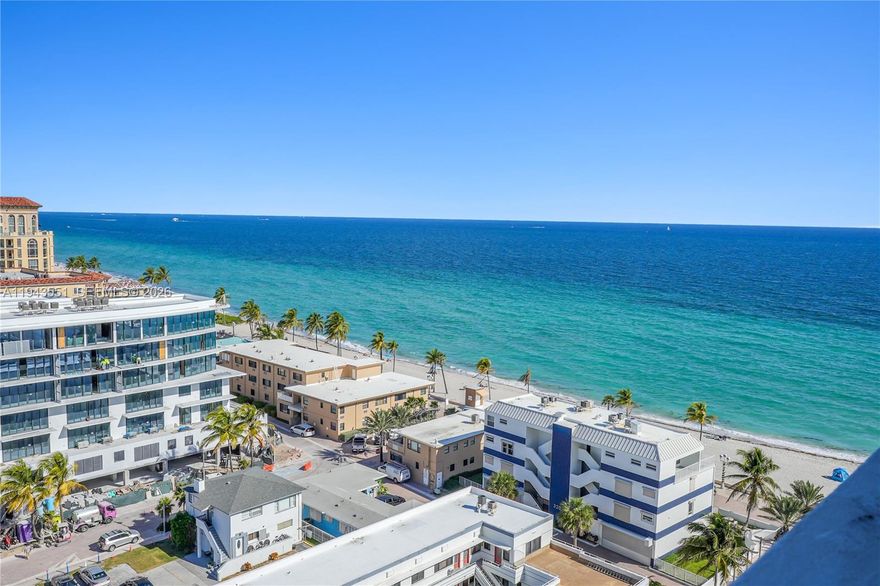Your beachside residence awaits you! Just steps from the ocean, this spacious one-bedroom, one-and-a-half-bath unit located at the 15th floor offers sweeping views of both the ocean and the canal. Impact windows and doors provide security and tranquility throughout.
The building features an impressive oceanfront pool, an expansive sundeck with BBQ area, a fully equipped gym, and a sauna. An on-site restaurant adds to the convenience. Ideally located within a short walk to the Hollywood Broadwalk, you will enjoy easy access to dining, shopping, and entertainment. Don't miss this opportunity!