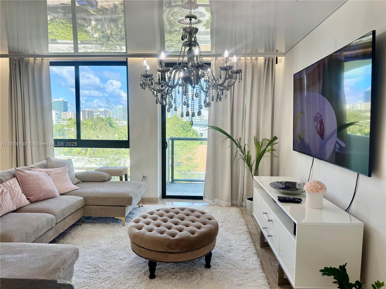 Fully furnished Apartment in the middle of prestigious Bay Harbor Island.
Beautiful 1 bedroom, 1.5 bathroom apartment for rent.
Walk distance to the Beach and exclusive Bal Harbour shops. A+ rated School.
This unit futures a large bedroom with a walk in closet. Living room very spacious and have installed Queen Murphy bed. Stunning ceilings, impact windows that fill the home with natural light and providing storm protection and energy efficiency with large balcony. The building offers an upgraded intracoastal pool, perfect for relaxation and entertaining.
Enjoy a walkable lifestyle just steps from Bal Harbour Shops, gorgeous beaches, Top Rated A+Schools. Stylish move -in ready and perfectly located.