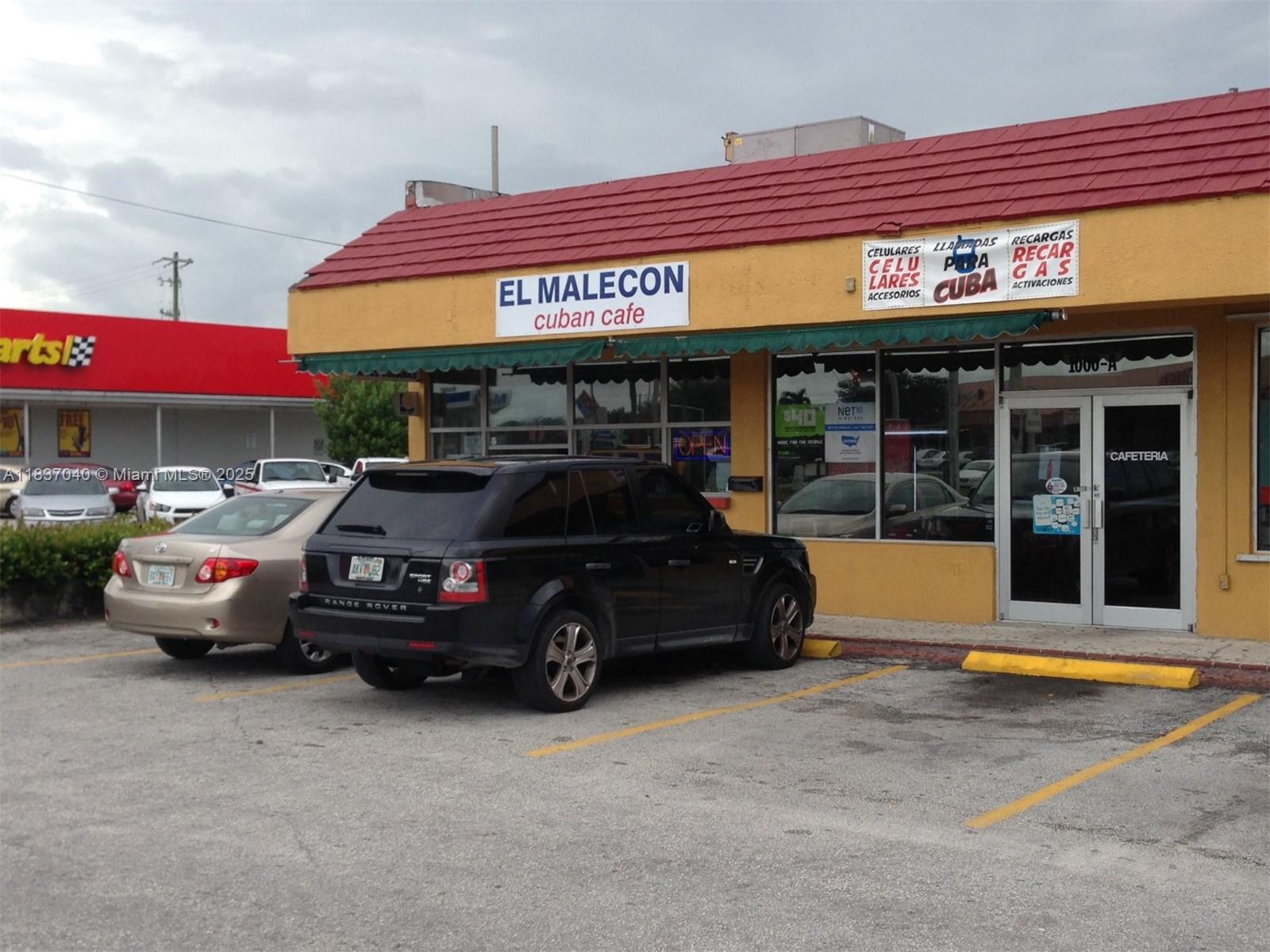 Restaurant for Sale – Prime Hialeah Location with High Visibility
Turnkey restaurant available in a high-traffic area of Hialeah! Located on a busy corner with excellent exposure to LeJeune Road (8th Avenue), this property offers unbeatable visibility and access. Ideal for entrepreneurs or investors looking to take over a well-situated space in one of Hialeah’s most active commercial corridors. All kitchen equipment included. Don’t miss this opportunity!