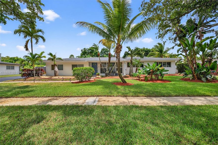 Bright & open floor plan with a view straight through to the sparkling pool—true Florida living from the moment you walk in. 3 bedrooms + den (used as 4th room) + nursery/office (5th room) off primary bedroom. Chef’s kitchen with wood cabinets, quartz countertops, gas range, double ovens, large pantry & eat-in countertop. Additional upgrades include IMPACT WINDOWS & DOORS, 2021 ROOF, 2024 A/C, offering both peace of mind and energy efficiency. Step outside to your private oasis with Tiki hut, a gas heated pool resurfaced in 2022, lush landscaping, 4-zone sprinkler system & space to park a boat/RV on your 13,750 SF lot. Two car side-entry garage with power tool hookup & lots of cabinets for storage.  Nestled in Plantation Park with top rated schools, parks, golf, shops, restaurants & more.