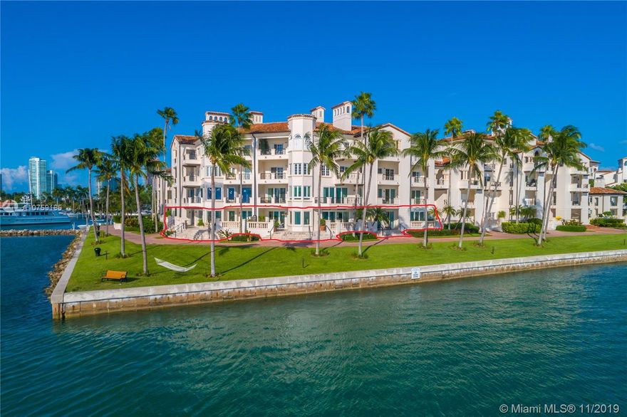 This one of a kind ground floor gem greets you with panoramic views of the Miami Downtown Skyline, Virginia Key and the Fisher Island Marina. Located in one of the most desired locations on Fisher Island this magnificent unit showcases: 8 bedrooms, 8 baths and 2 guest bathrooms. The original unit has been expanded from 5, 716 sq. ft. interior to 6,500 sq.ft. interior. Features includes: 2 fireplaces, beautiful views from every room, expansive terraces, impact glass doors and windows, 4 parking spaces, 2 golf carts , 2 golf cart parking spaces, 2 storages, wood and marble floors, formal dining rooms. The price for unit 2417 is $5.990M. It can be subdivided to be sold separately for $2.995M with two folio numbers. Experience Fisher Island living in this exceptional masterpiece!