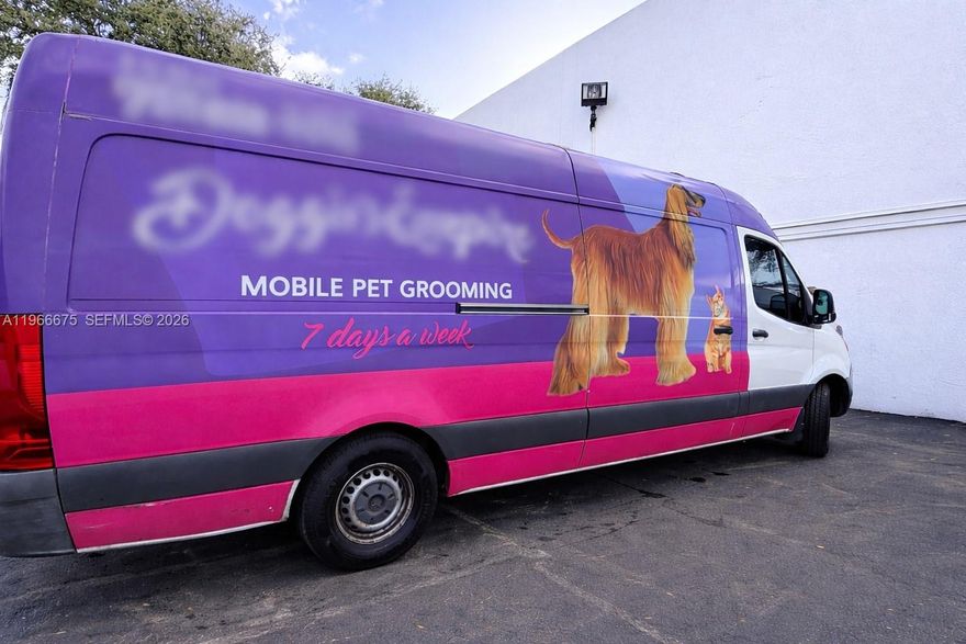 This is a rare opportunity to acquire a highly organized and profitable mobile pet grooming company with over 14 years of successful operation and more than $450,000 in annual gross revenue.
The business operates with three fully equipped grooming vans strategically positioned in high-demand markets:
Advantages of a Battery System for Mobile Grooming Quiet operation that keeps pets calm and stress-free
Zero emissions, creating a safer environment for pets and groomers,Professional, modern image that builds customer trust,Low maintenance compared to fuel-powered generators Lower operating costs with no fuel expenses
Ideal for residential and urban areas with noise or emission restrictions
Instant, reliable power for grooming equipment
Two vans serving Broward County and North Miami-Dade
One van serving the Orlando area
Operations are fully centralized, with an integrated system for:
Route optimization
Appointment Schedule Only

Customer communication and call management

The company benefits from low administrative overhead and a loyal, recurring client base built over more than a decade. The operational structure allows for streamlined management and strong margins, while also providing clear opportunities for expansion (additional vans, new territories, extended service hours, etc.).