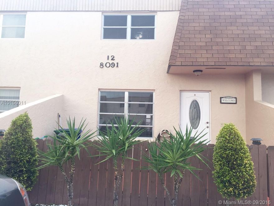 This is a must see Townhouse conveniently located in quiet neighborhood, Property is well maintained, stainless steal appliances, tile first floor and laminate in second level. Property has plenty storage, a extended space on the back that can be used as office. Property offers a lot of natural light and nice layout. Fences are being replaced by Association.