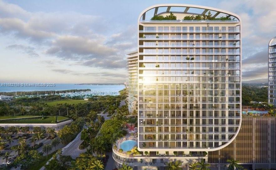 Mr. C Residences is a luxurious retreat in the heart of Coconut Grove. This exclusive floor plan is 1 of only 4 in the building that offers stunning bay views, and the downtown skyline. Enjoy spectacular sights from inside as well as from the expansive wrap-around terrace, perfect for relaxation & entertaining. Ideal for hosting w/ 3 bedrooms + den & a spacious kitchen featuring a walk-in pantry. 2 valet parking spaces. Unit has porcelain floor; an Italian modern kitchen designed by Italkraft, with sub-zero appliances; Samsung washer/ dryer. Enjoy a lifestyle of walkability to all the Grove has to offer while living in a 5- star full serviced building. Marinas, parks, grocery stores, restaurants & shops minutes away. Revel in unparalleled luxury in the heart of the Grove.