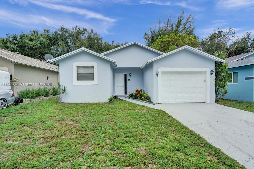 Large, beautiful, private, and recently renovate single family house in the heart of Hollywood. Large garage was converted to a room that can be used for anything, including a large 4th bedroom! House is in a great location, minutes to downtown Hollywood and Youngs circle, the beach, and Hard Rock hotel and Casino. House sold as is. Easy to show on lockbox.