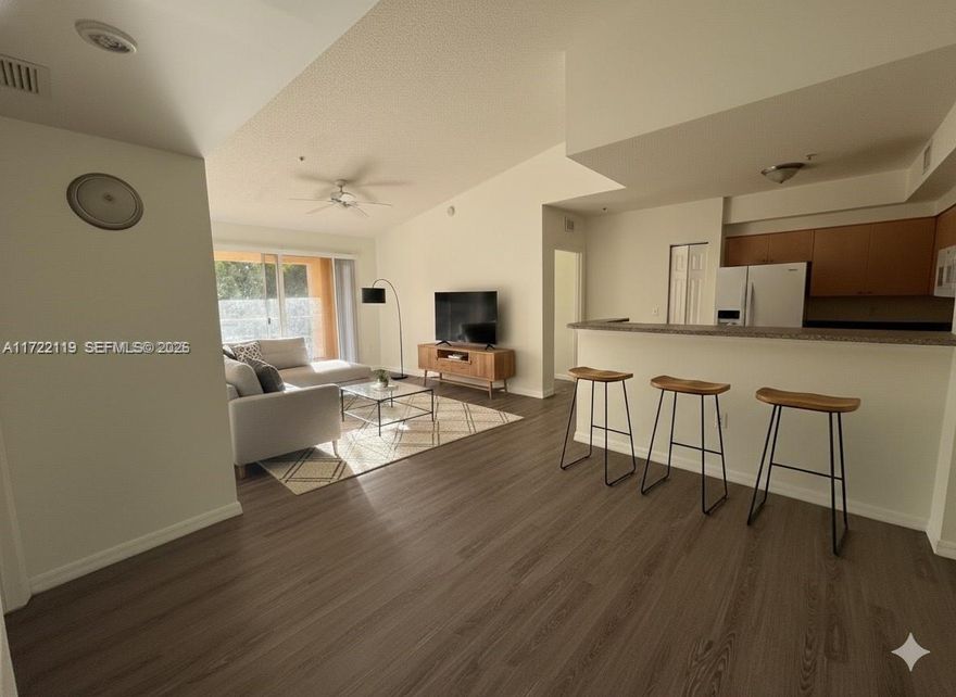BEAUTIFUL 2 BEDROOM, 2 BATH CONDO LOCATED ON 3RD FLOOR IN RESORT STYLE GATED COMMUNITY. CLOSE TO I-75,TURNPIKE, PEMBROKE LAKES MALL AND MIRAMAR SPORTS CENTER. SOME AMENITIES INCLUDE: POOL, BBQ AREA , CLUBHOUSE, TENNIS COURT,  FITNESS CENTER, AND PLAYGROUNDS. PERFECT FOR INVESTORS. PROOF OF FUNDS AND ADVANCED SCHEDULE SHOWING REQUIRED SINCE TENANT IN PLACE PAYING $2350 UNTIL MAY 2026.