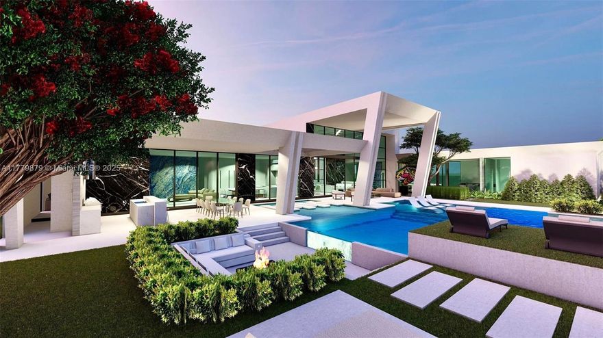 Located within the prestigious Modern Garden Estates and poised for completion in 2025, Luna is a singular masterpiece of luxury, offering 6,860 sq. ft. of exquisite living space on a lush 1-acre lot. This stunning residence features 6 expansive bedrooms, 7 full baths, and 2 half baths, all bathed in natural light and crafted for ultimate comfort. The gourmet chef’s kitchen, with bespoke Poliform cabinetry and your choice of top-tier Wolf, Sub-Zero, or Miele appliances, sets a new benchmark for culinary perfection. Resort-quality personal amenities—designed for unrivaled relaxation and indulgence—complete the experience, with the option to add a private tennis court as an additional upgrade. Elevate your lifestyle to a new realm of refinement—call to inquire today! *APPT ONLY*