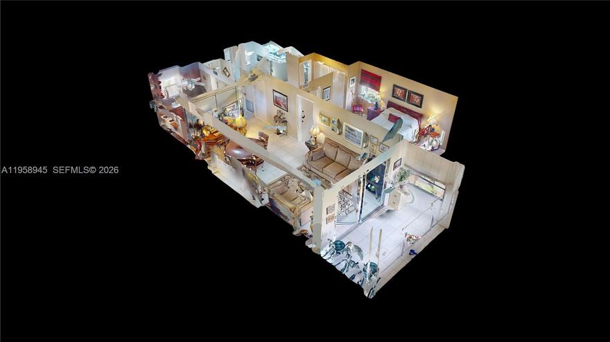 this is a very well kept unit which features privacy, extra windows and a relaxing vibe.  The kitchen has been redone with granite counters, etc.  The bathrooms are updated as well with newer vanities and a contemporary shower.  The closet space here is plentiful and because it is a corner unit, your privacy is assured.  Sunrise Lakes is a 55+ golf community where every day can be as fun and active as you want!
The neighborhood has 10 swimming pools (including salt water ones), tennis courts, pickleball courts, free golf, a gym, and bingo dancing and movies weekly!  This is the best value in real estate in Broward County.  Don't miss visiting this unit and check out the Matterport Virtual Tour!