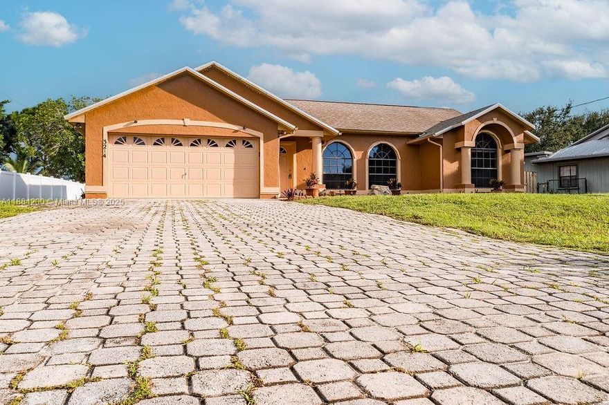 This three-bedroom, two-bath home features 1,750 square feet of open living space, screened pool area with a sun deck,  two-car garage, large lot, newer appliances, no HOA.