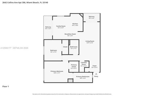 Tiny photo for 2642 Collins Ave #306, Miami Beach, FL 33140 (MLS # A12006177)