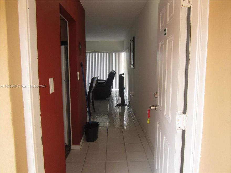 Charming 2-bedroom, 1.5-bathroom condo for sale in Hialeah.  This well-kept corner unit apartment features title flooring throughout and clear view of the complex pool. 
Condo association Unlimited Property Manager.  
For showings, please text listing agent