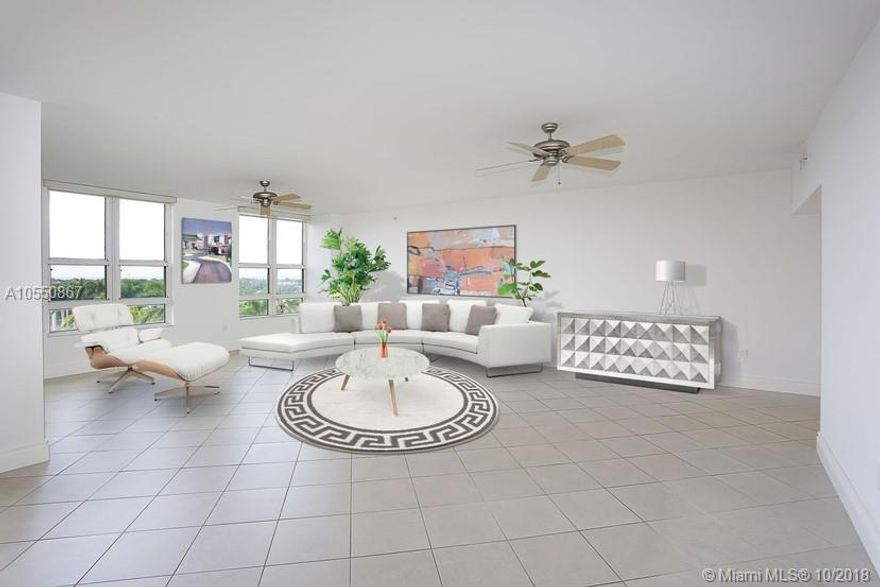 Spacious corner unit at luxurious Grand Bay residences.This incredible floor plan offers 3 ample bedrooms and 4 full bathrooms(his and hers bathroom in the master bedroom)with a very open and spacious layout with 3 balconies where you can enjoy the bay views and sunsets.This is a very bright unit with a wonderful social area, great kitchen and wonderful closets.Enjoy the beach, pools, valet parking, concierge and walking distance to the Ritz and their amenities.Enjoy the paradise lifestyle of Key Biscayne.