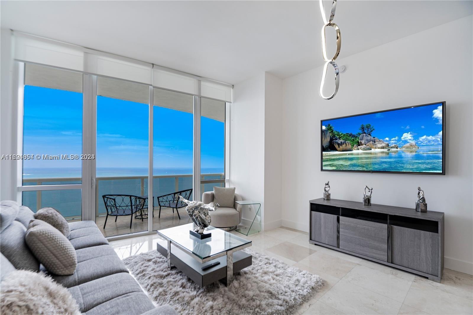 Rental Property at 16001 Collins Ave 3803, Sunny Isles Beach, Miami-Dade County, Florida - Bedrooms: 3 
Bathrooms: 3  - $8,499 MO.