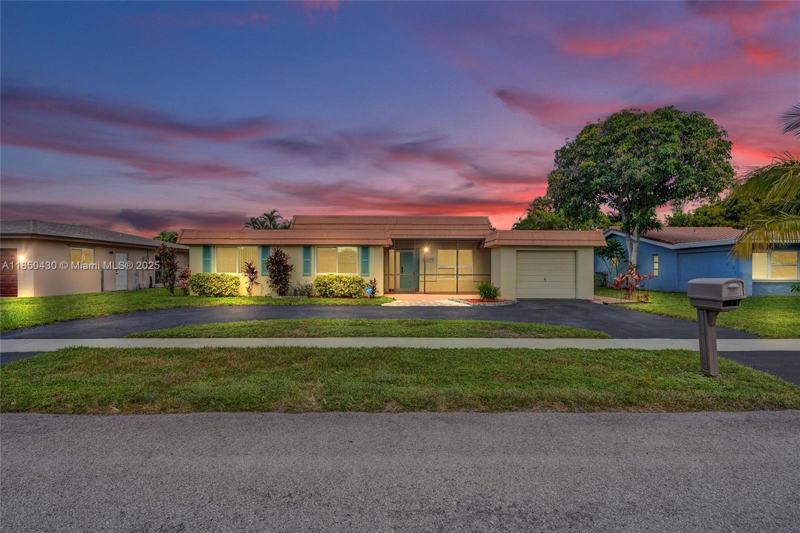 WOW! ABSOLUTELY MOVE-IN CONDITION ON THIS BEAUTIFUL HOME WITH 3 BEDROOMS + DEN/OFFICE, UPDATED WOOD KITCHEN WITH GRANITE COUNTER-TOPS AND S/S APPLIANCES, IMPACT WINDOWS, AND A TROPICAL FULLY FENCED REAR YARD WITH WATERFALL SPA AND POOL! QUIET INTERIOR LOT LOCATION IN POPULAR SUNFLOWER NEIGHBORHOOD WITH COMMUNITY POOL, TWO PLAYGROUNDS, TENNIS, AND PARKS!